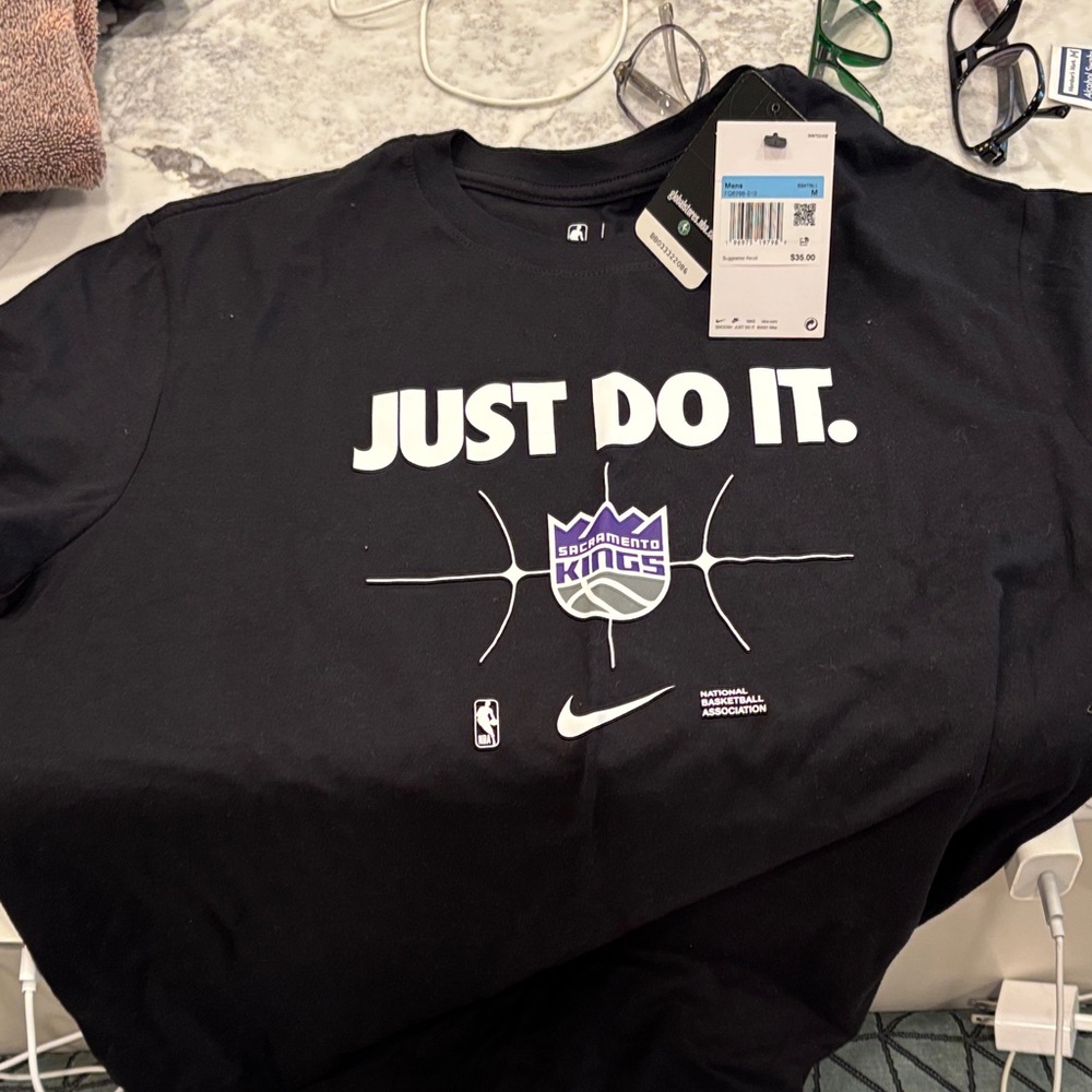 Nike Black Sacramento Kings Just Do It T-Shirt